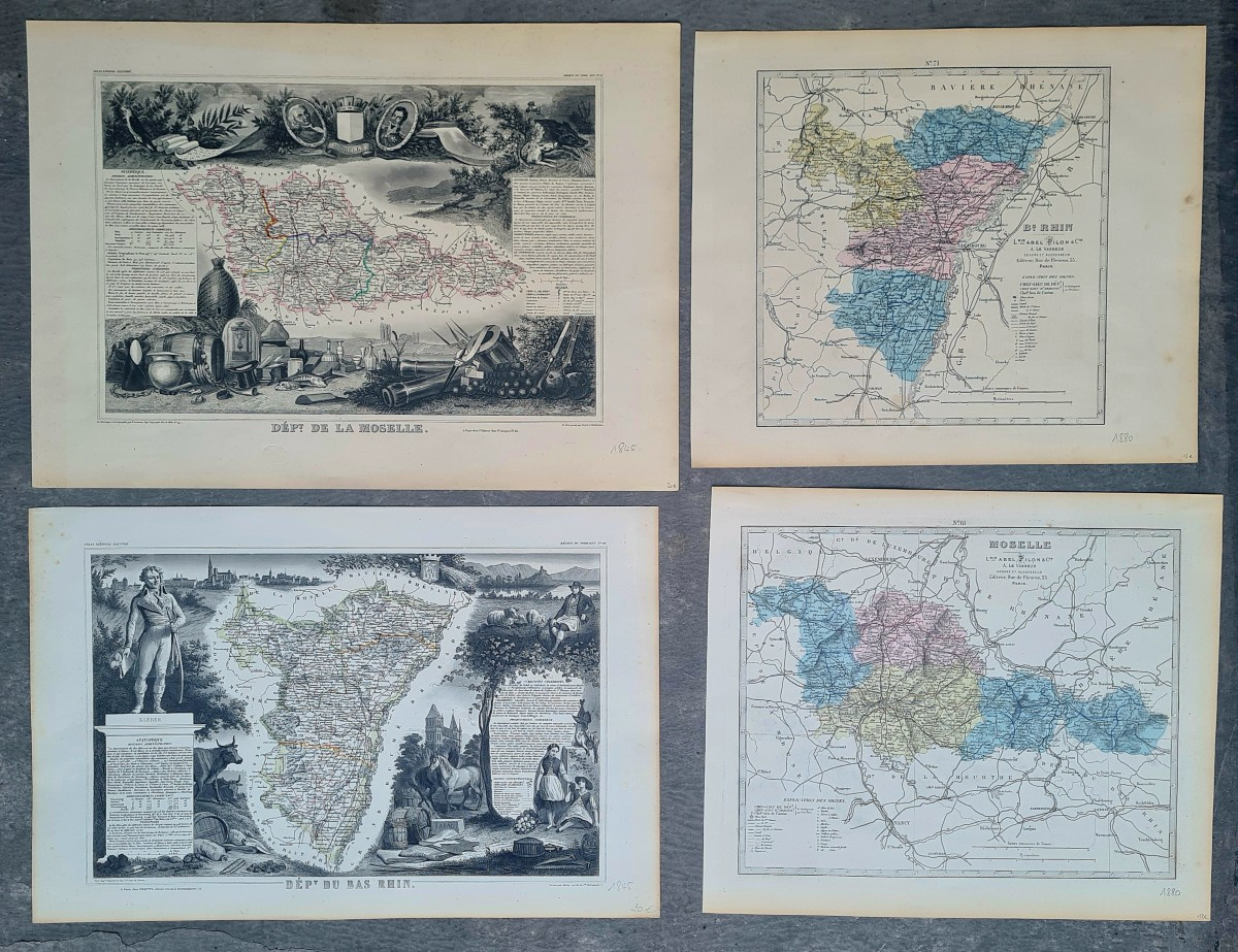 cartes d'Alsace et Lorraine 