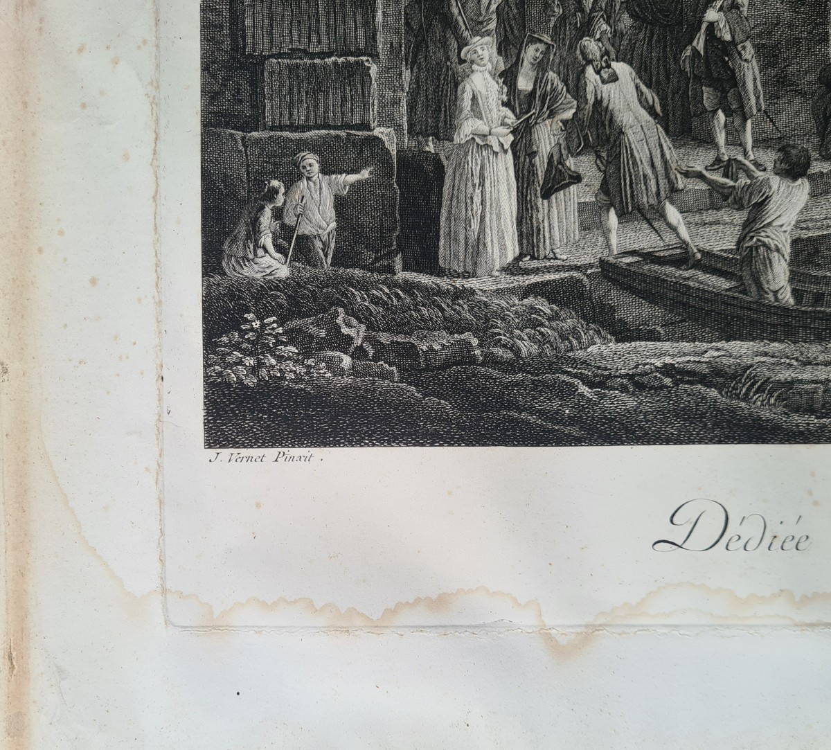 vue du Tibre a Rome par Joseph Vernet -photo-2