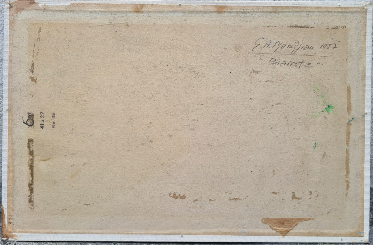 Biarritz By Garabed A Momdjian, Armenian Artist -photo-4