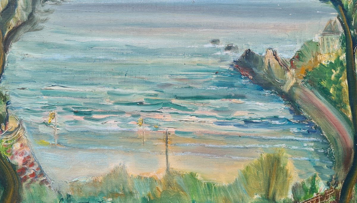 Biarritz By Garabed A Momdjian, Armenian Artist -photo-1
