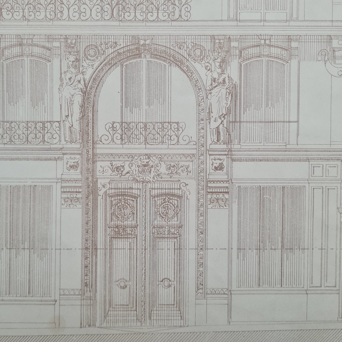 élévation du 91 rue Lafayette à Paris dessin d'architecture -photo-2