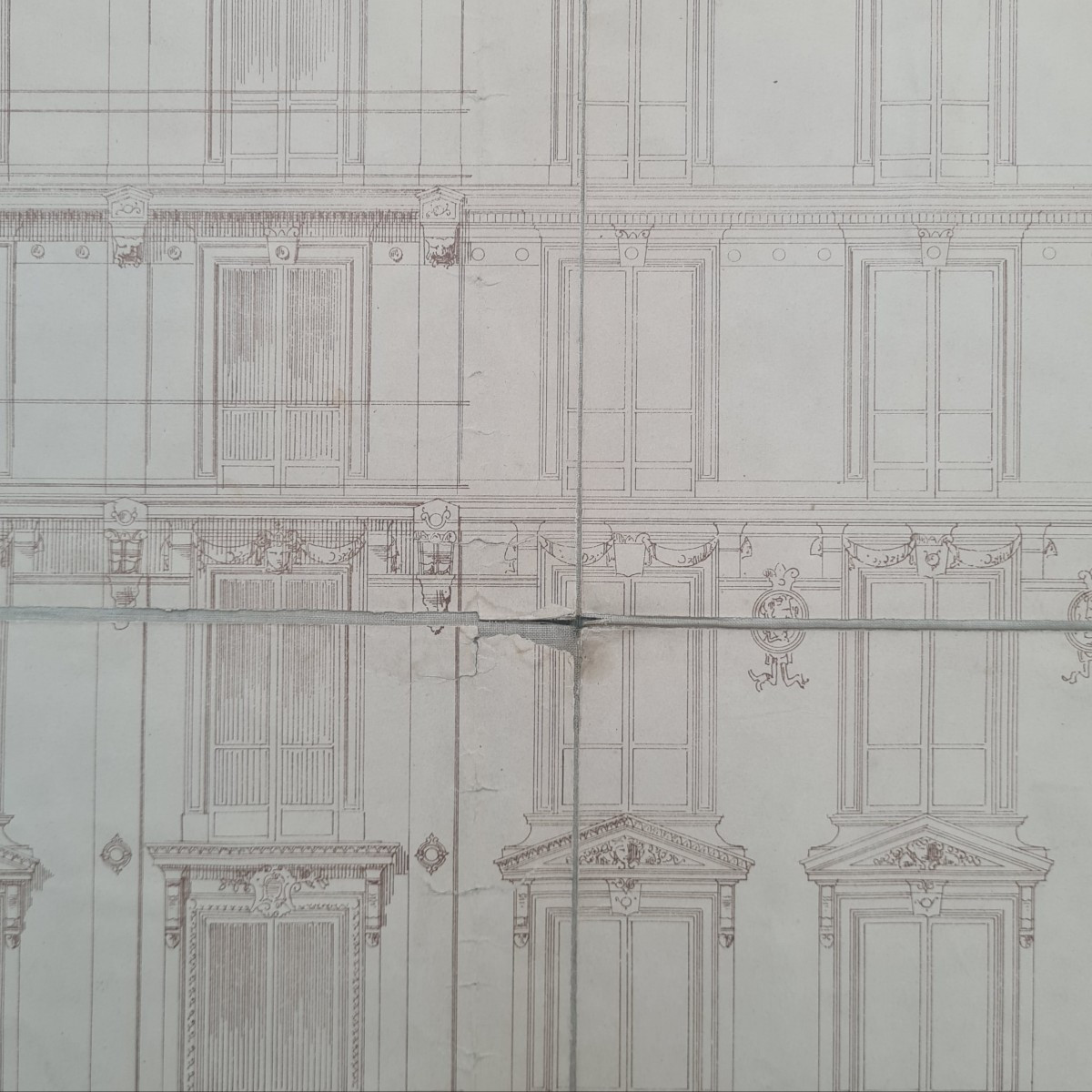 élévation du 91 rue Lafayette à Paris dessin d'architecture -photo-4