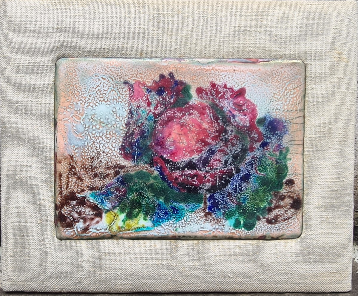 Chou par Mireille et Jacques Juteau, émail -photo-3