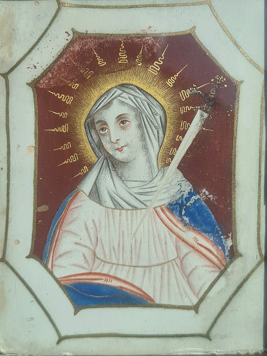 Sainte Victoire sur parchemin du XVIIe siècle 