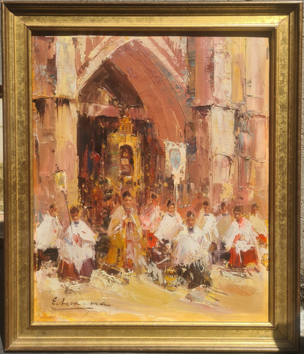 Religious Procession In Bilbao By Frederico Echevarria-photo-2
