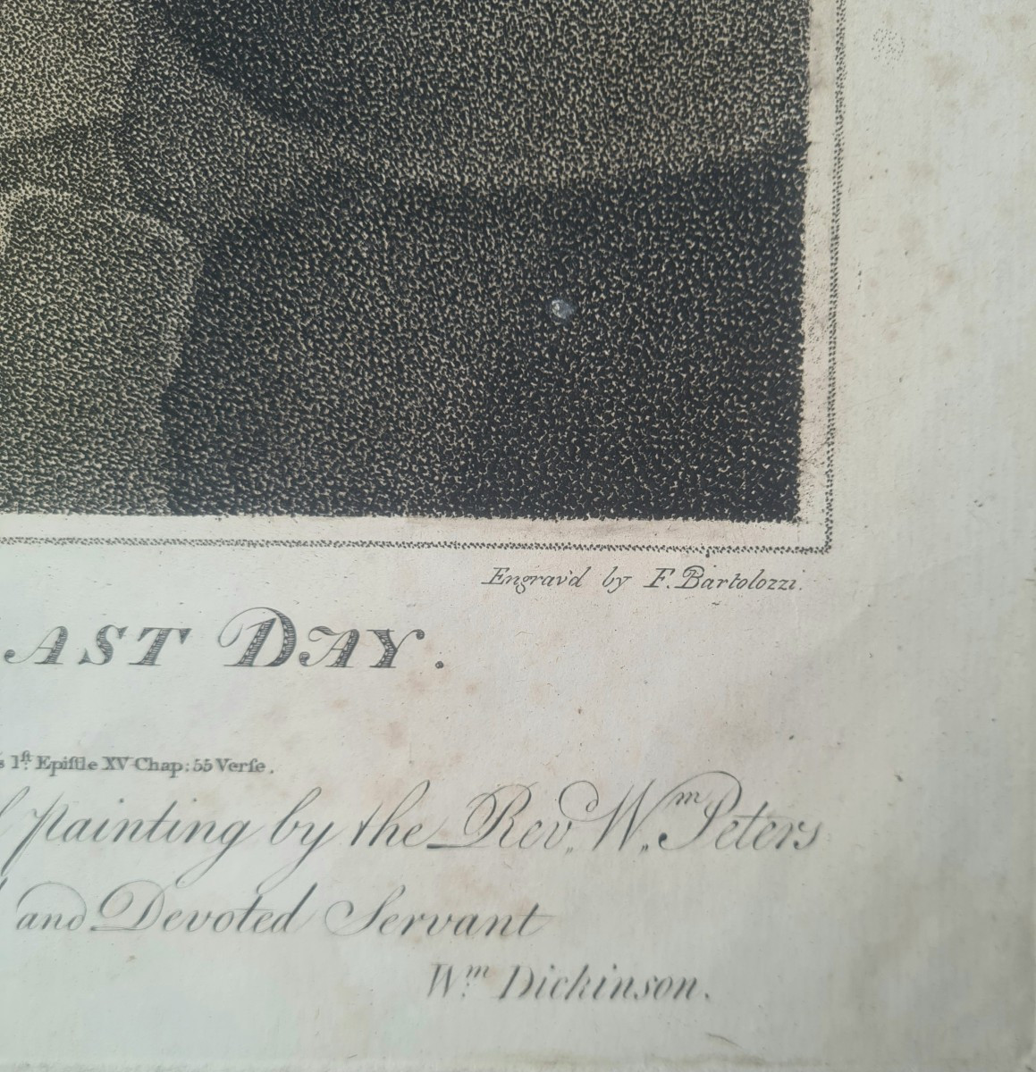 La resurection d'une famille pieuse gravée par Francesco Bartolozzi d'après William Peters-photo-1