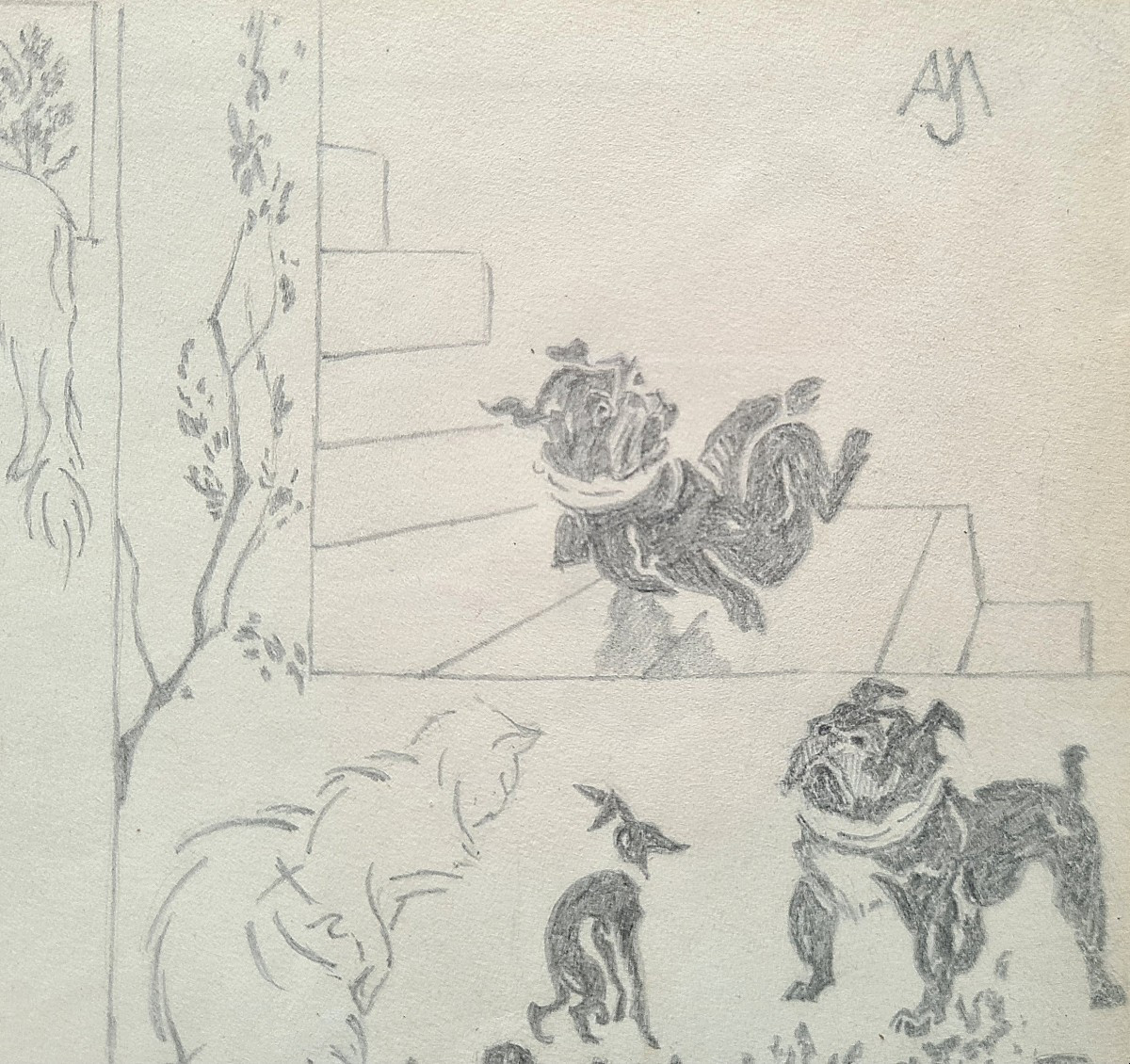 Entre chat et chiens II par Jacques Nam-photo-2