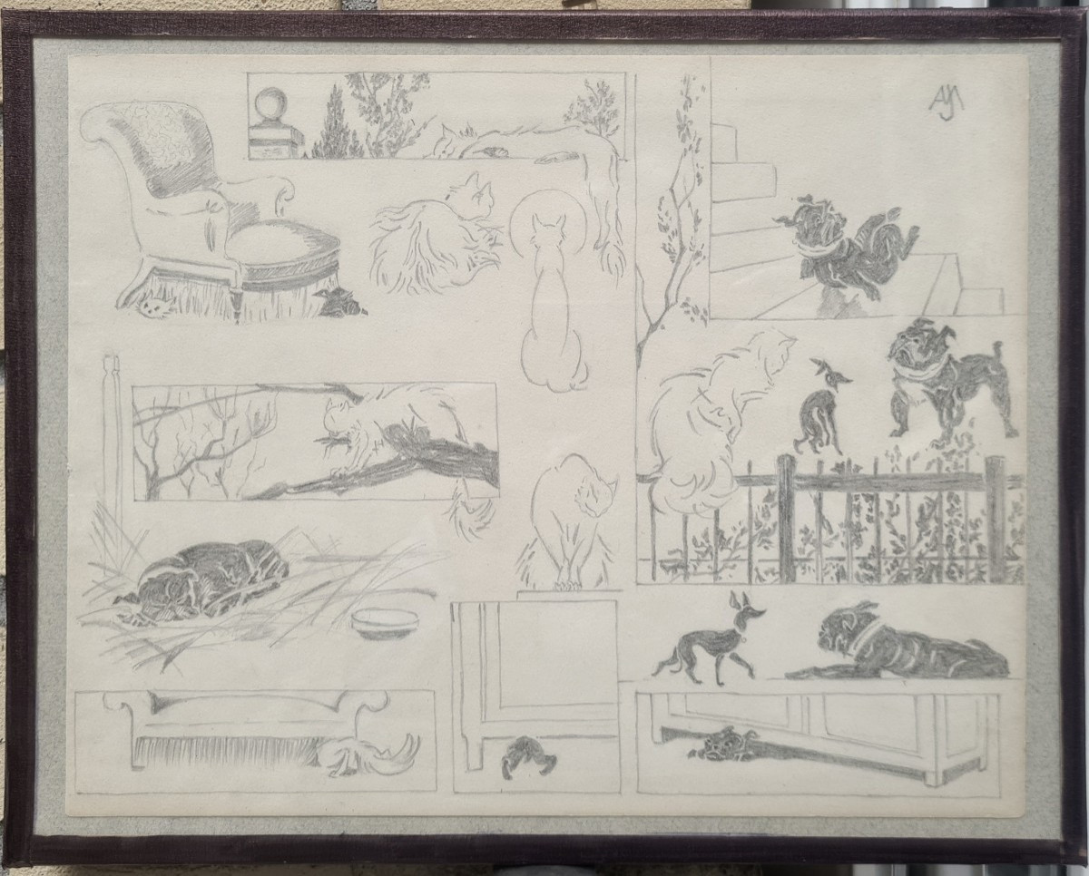 Entre chat et chiens II par Jacques Nam-photo-3