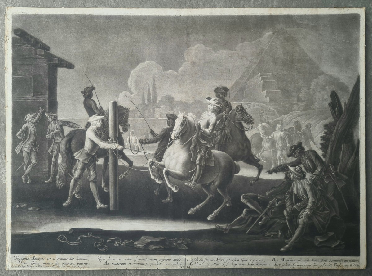 Horse Training By Georg Philipp Rugendas-photo-2