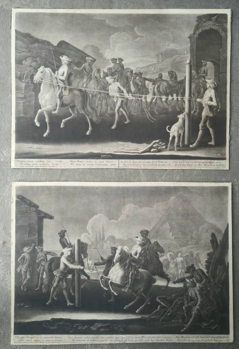 Horse Training By Georg Philipp Rugendas