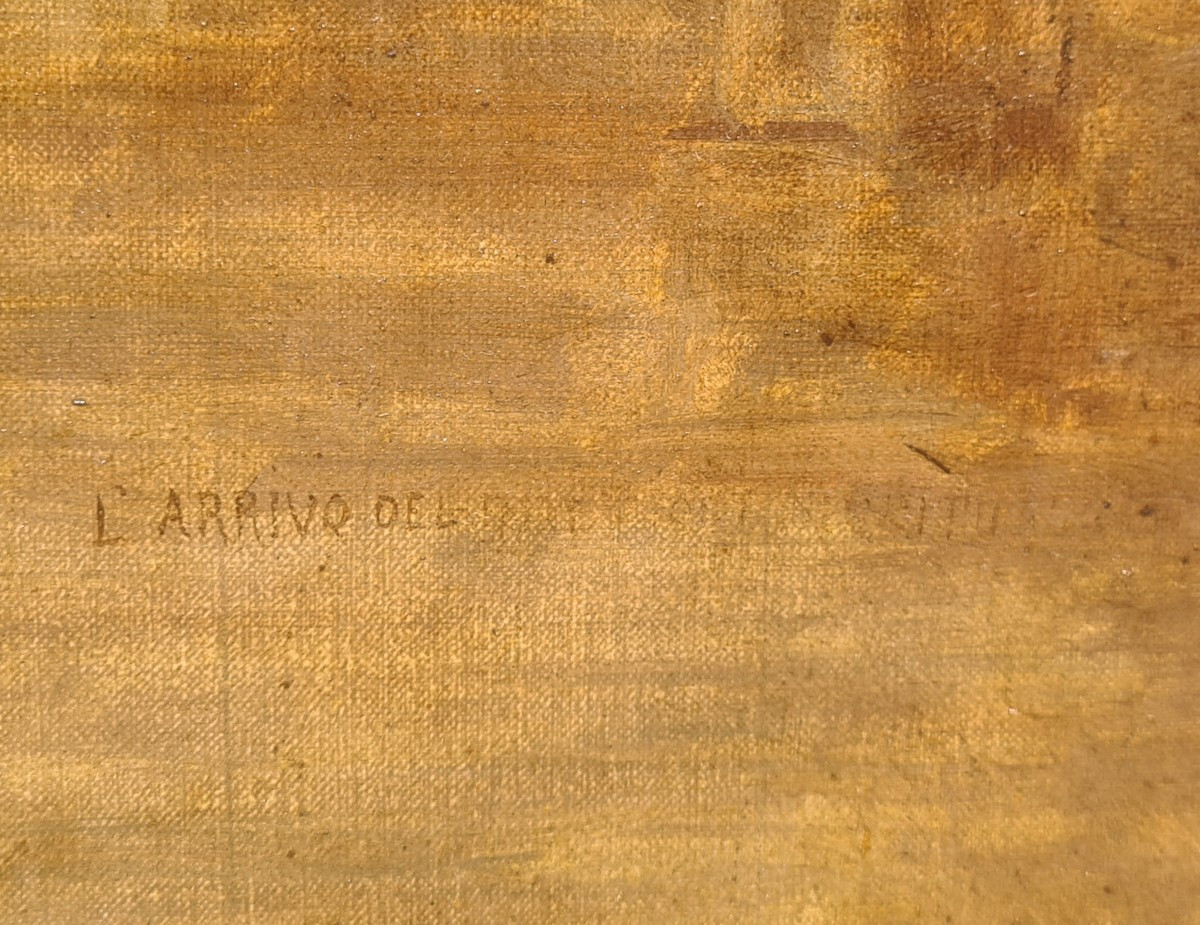 L'arrivée du moine au couvent, esquisse par Francesco Bergamini -photo-2