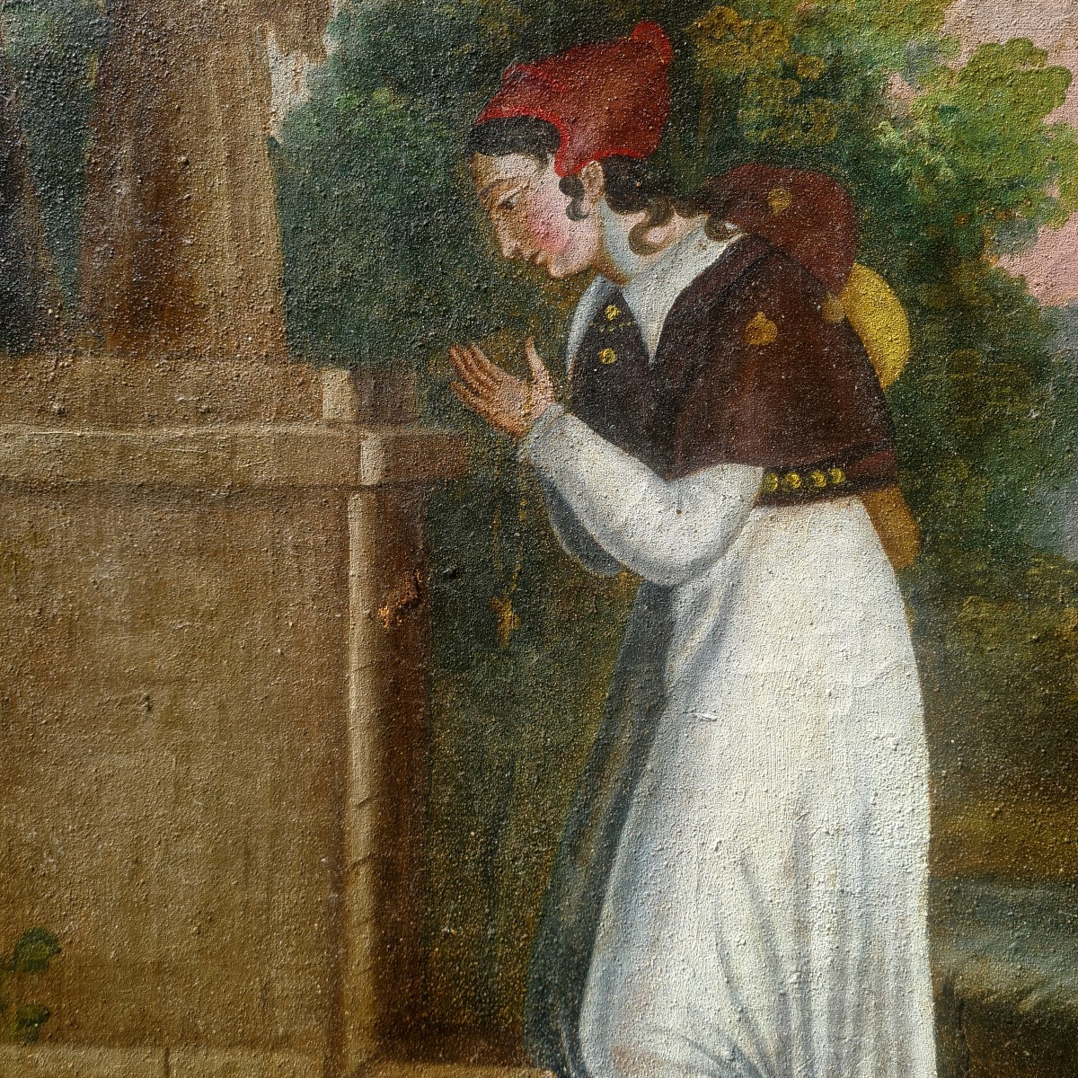 Prayer To The Virgin, Directoire Painting-photo-2