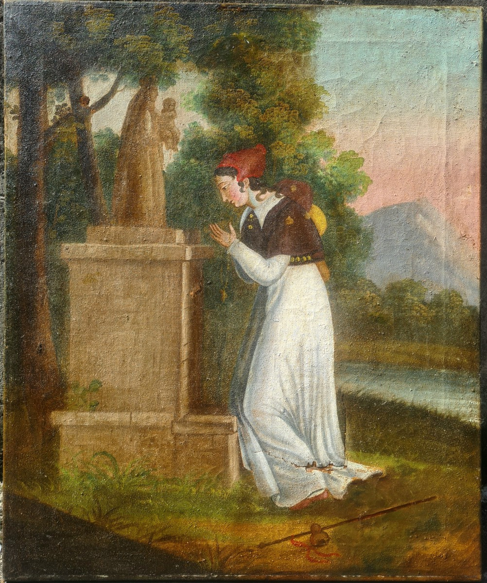 Prayer To The Virgin, Directoire Painting