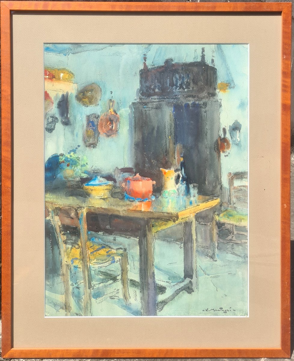 intérieur de cuisine par Louis Agricol Montagné-photo-3