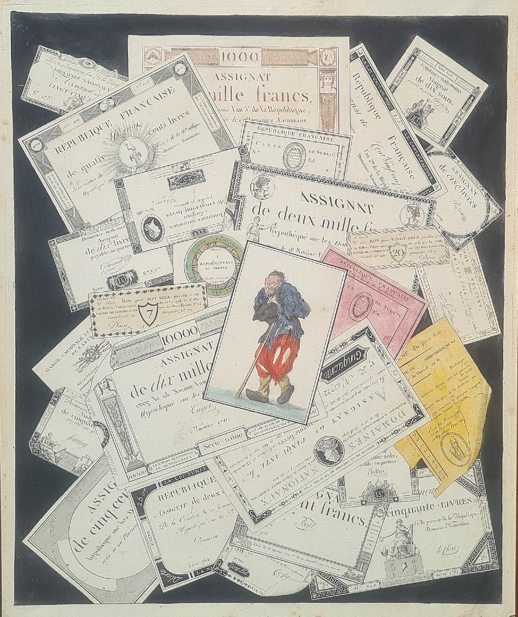 Trompe-l'œil Of Revolutionary Assignats 