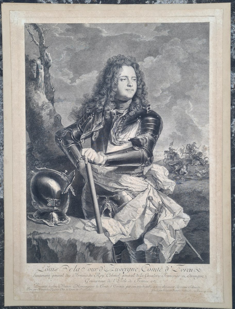 Louis de la Tour d'Auvergne d'après Hyacinthe Rigaud -photo-2