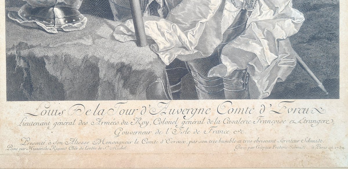 Louis de la Tour d'Auvergne d'après Hyacinthe Rigaud -photo-3