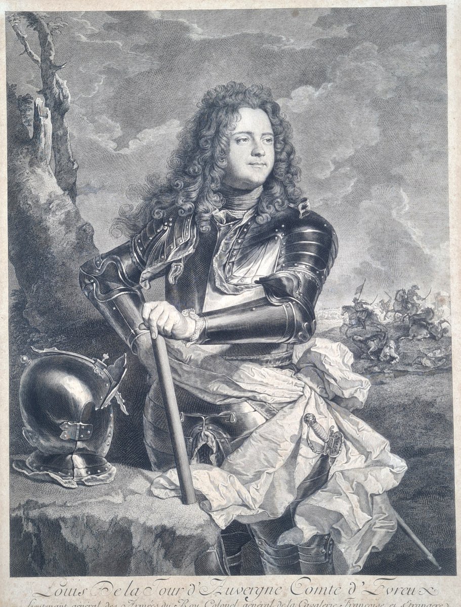 Louis de la Tour d'Auvergne d'après Hyacinthe Rigaud 