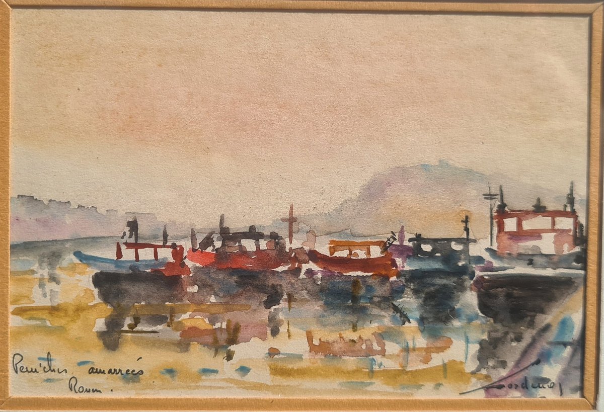 Houseboats In Rouen: A Signature To Decipher 