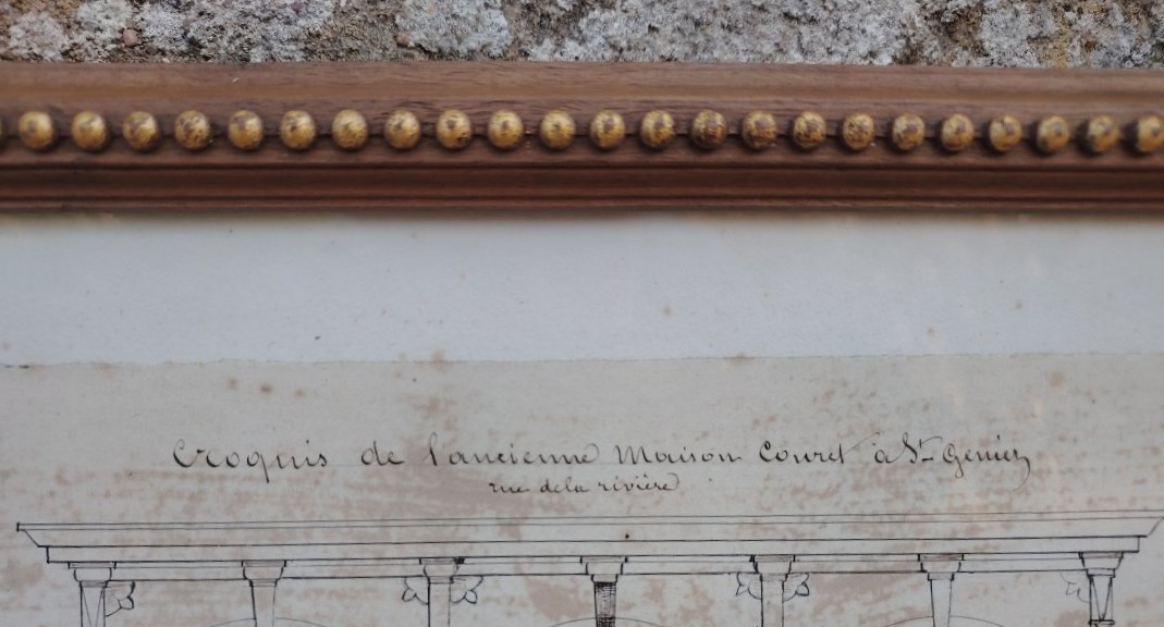 Relevé de la façade de la maison Couret de Saint Geniez d'Olt -photo-2