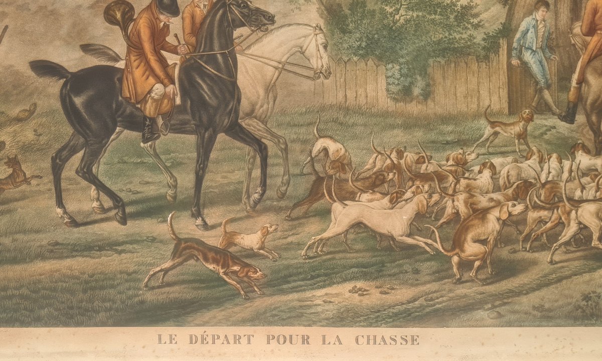 Engravings Of Hunts Based On Works By Carle Vernet -photo-1