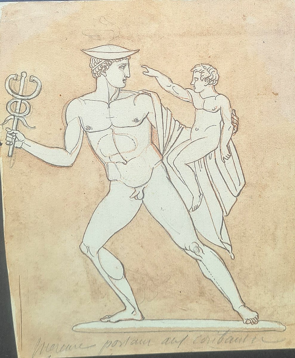 Two Neoclassical Drawings By Michel Nitot -photo-4