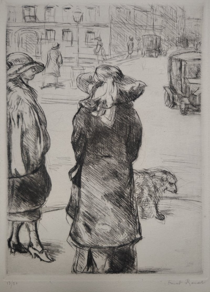 scène parisienne par Ernest Rouart 