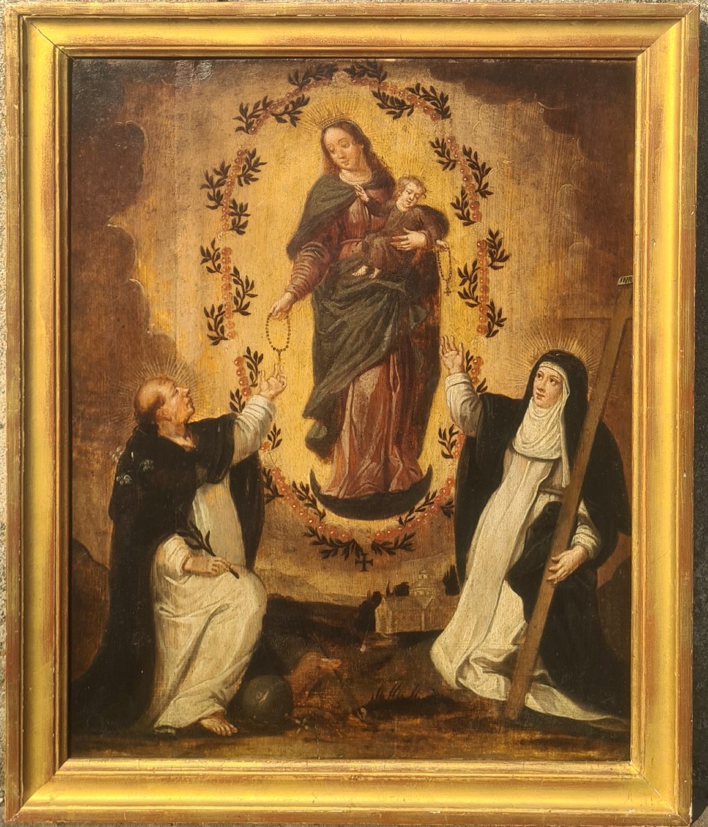 The Introduction Of The Rosary By A 17th-century Provençal School -photo-2