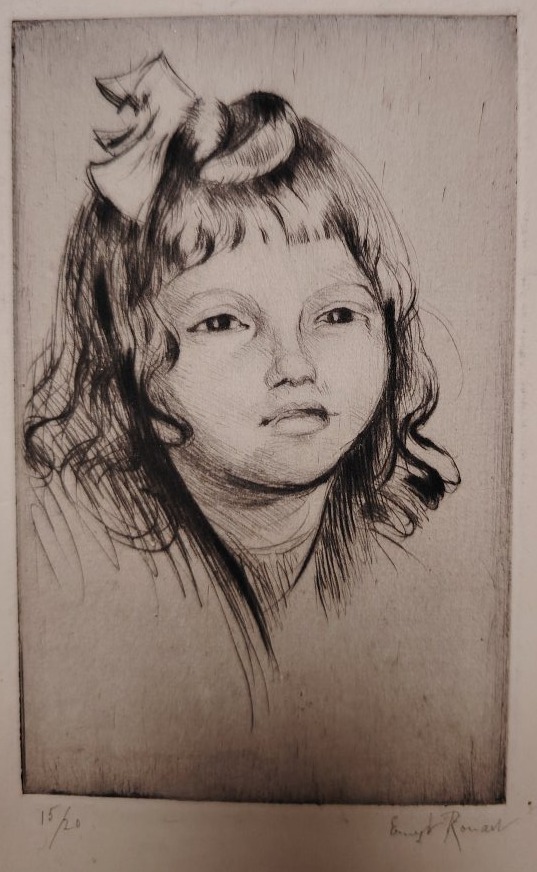 "sulky Little Girl" By Ernest Rouart