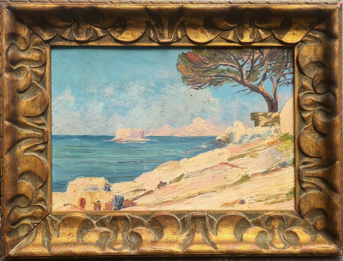 Côté méditerranéenne par artiste russe émigré -photo-2