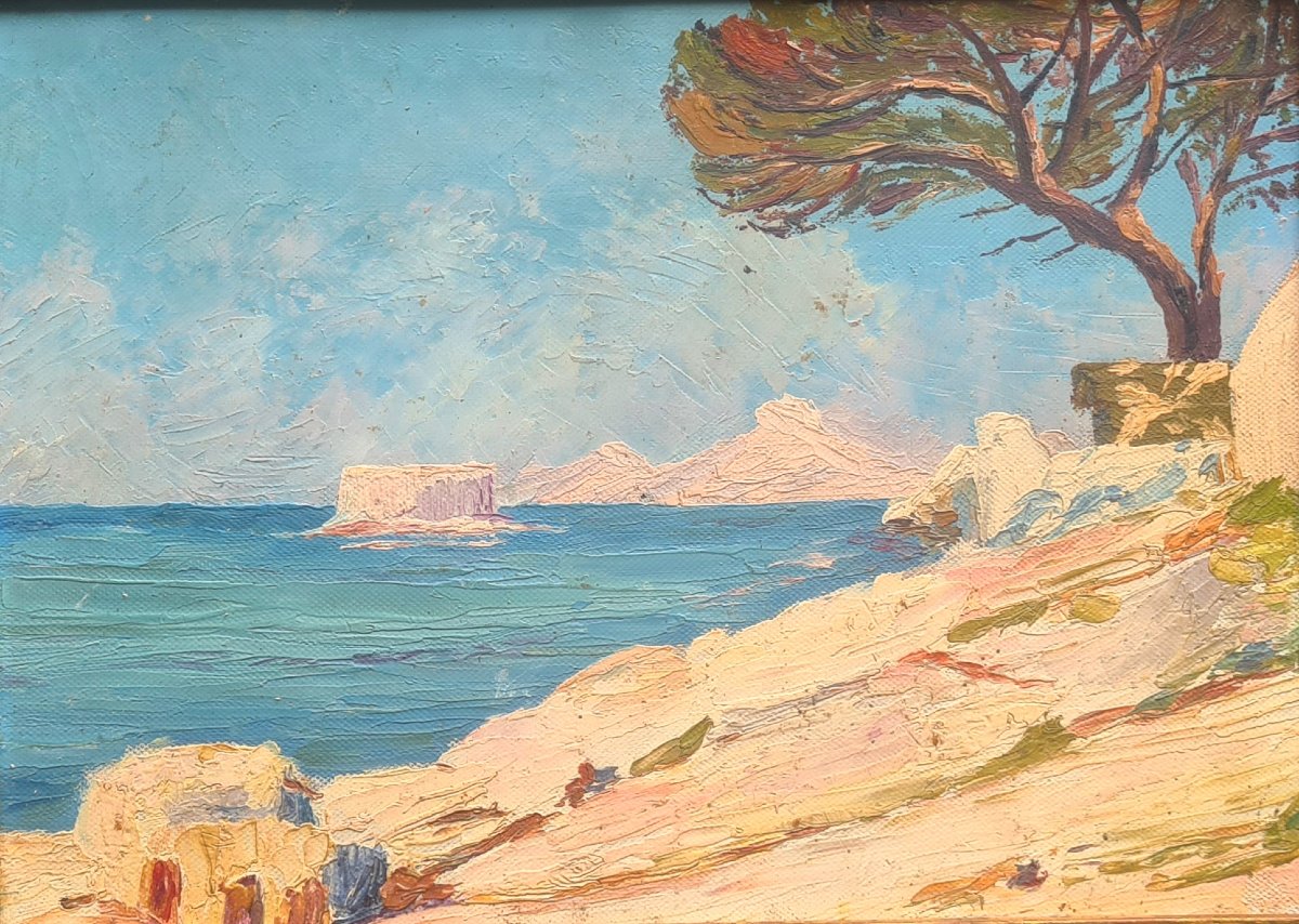 Côté méditerranéenne par artiste russe émigré 