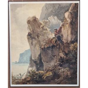 Jean Charles Remond Italian Watercolor