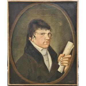 Autoportrait d'artiste pendant la révolution française 