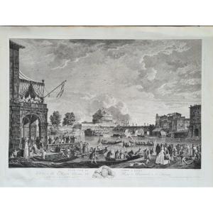 View Of The Tiber In Rome By Joseph Vernet 