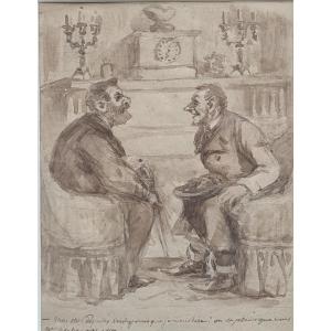 Caricature dans le goût de Daumier 