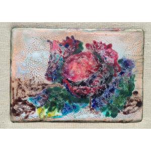 Chou par Mireille et Jacques Juteau, émail 