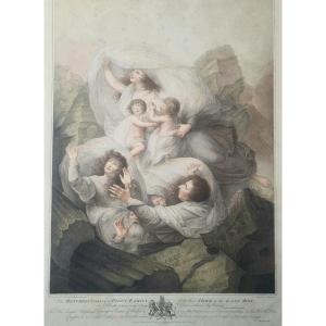 La resurection d'une famille pieuse gravée par Frederico Bartolozzi d'après William Petersliam
