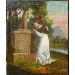 Prayer To The Virgin, Directoire Painting