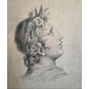 Virgile, dessin néoclassique 