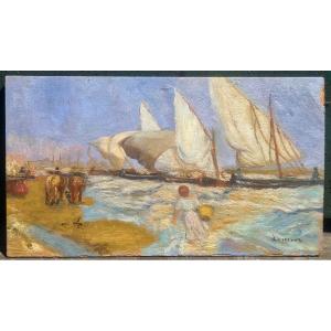 Seaside By José Hernandez Herranz, A Spanish Painter 