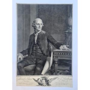 Portrait gravé de Gabriel Sénac de Meilhan d'après Joseph Siffred Duplessis