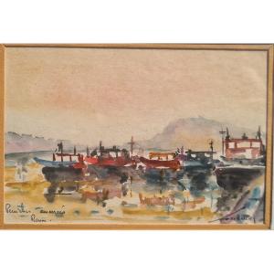 Houseboats In Rouen: A Signature To Decipher