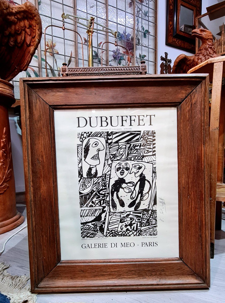 Disponible :Art Brut Signė Main Jean Dubuffet galerie Di Meo Paris  . Cf Musée Des Arts Décoratifs De Paris. 68x58cms.-photo-4