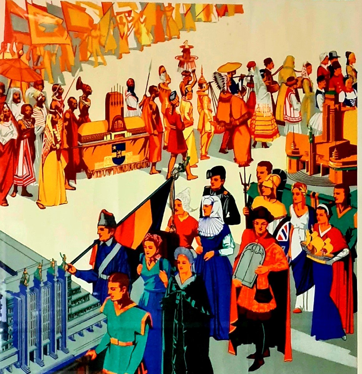 Belgium Original Poster Universal Exhibition Brussels 1935 J Van Den Bergh Art-deco Period-photo-4