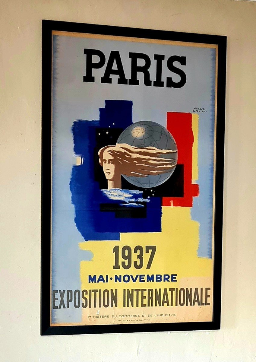 Cf Musée Carnavalet Grande  Affiche Originale Paul Colin Paris Exposition Internationale 1937-photo-2