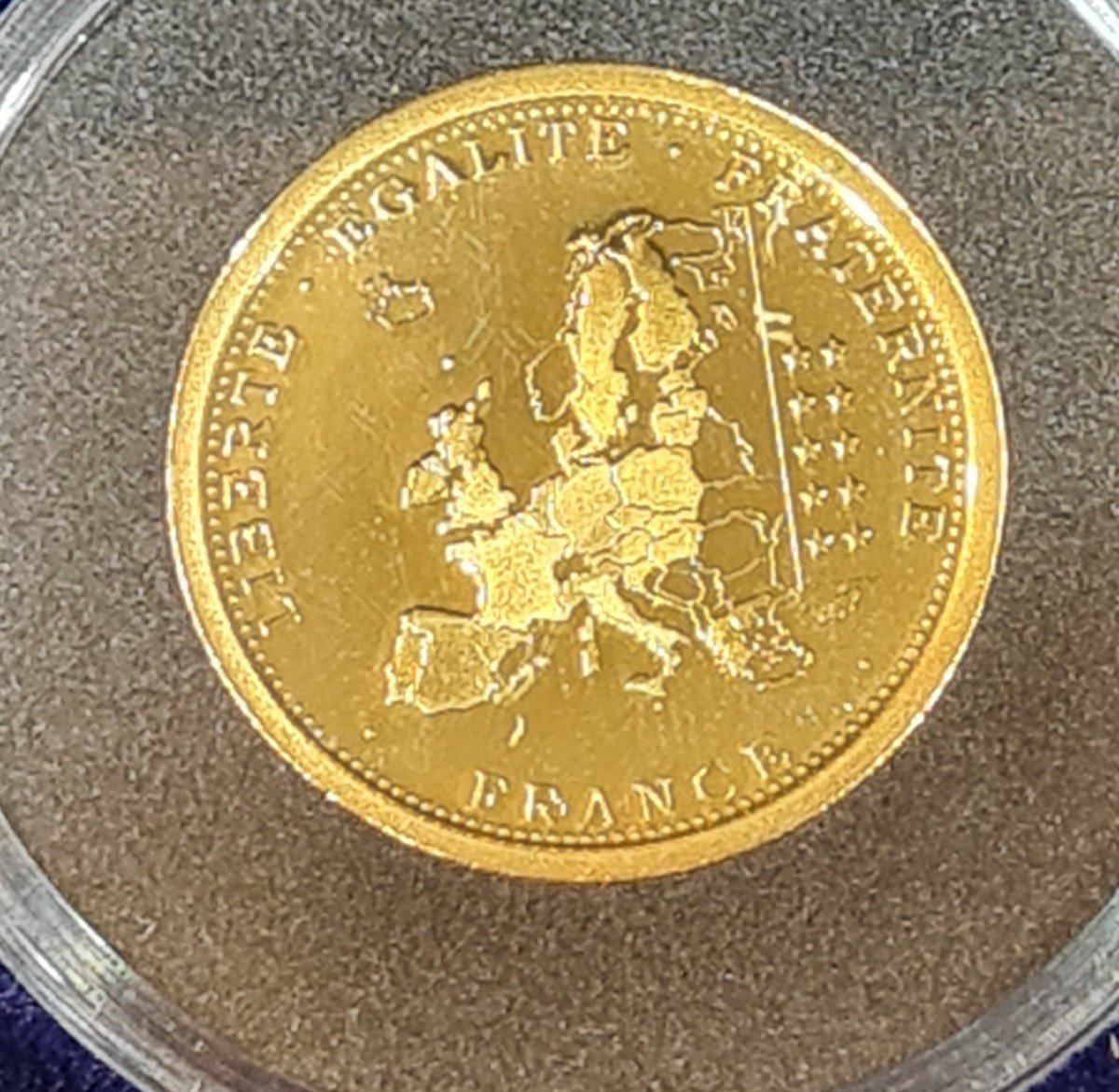 2 Grammes Gold Medal 2 Euros 2 Francs-photo-2