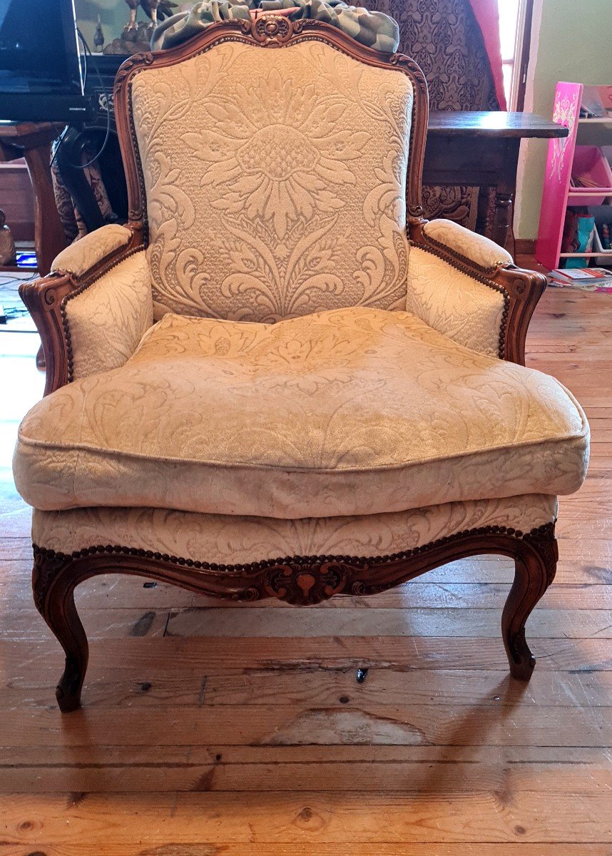 Large Bergere Louis XV Circa XVIII Eme Century