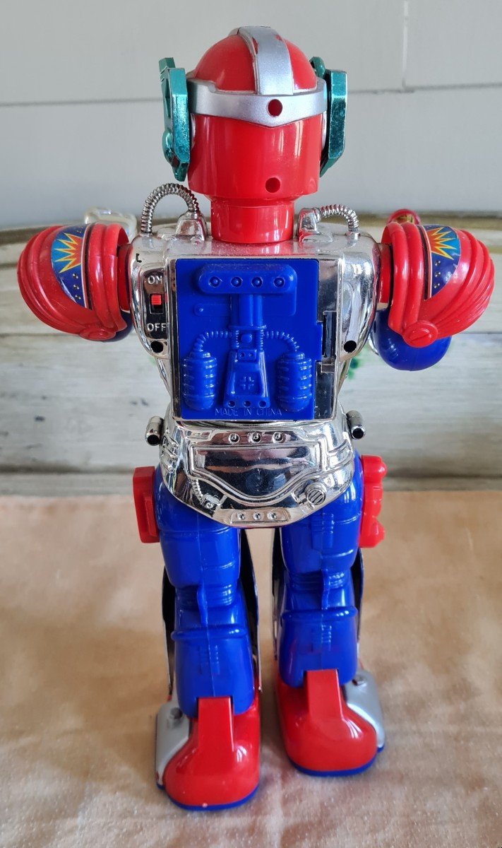 Vintage Robot 80 S 90 S Design Sf Toy Games Automaton-photo-3