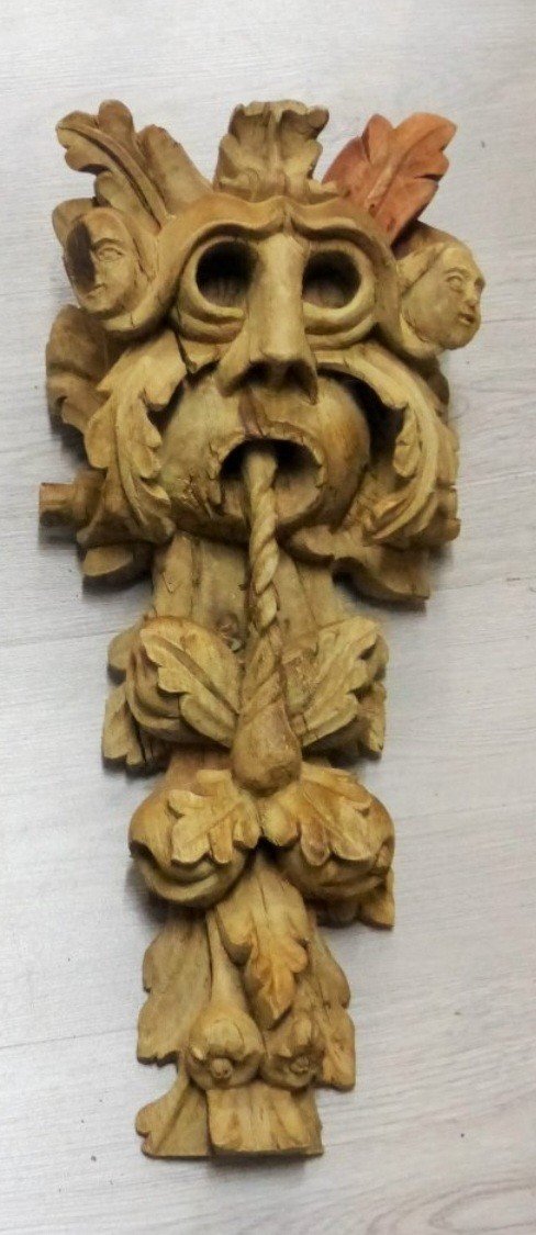 Importante sculpture Paire De Gargouille Baroque Epoque XVI eme Bois Sculpé Sculpture renaissance-photo-4