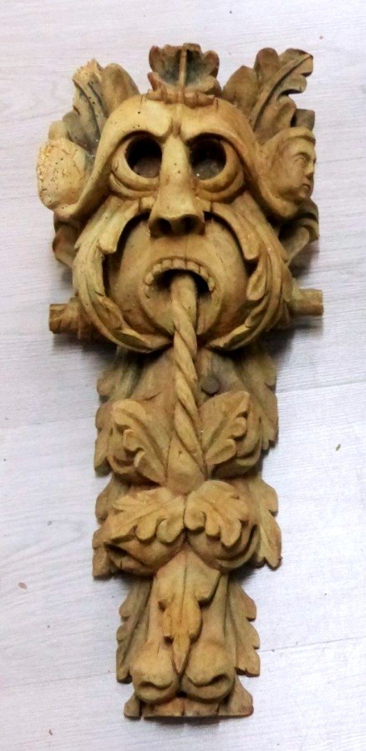 Importante sculpture Paire De Gargouille Baroque Epoque XVI eme Bois Sculpé Sculpture renaissance-photo-6